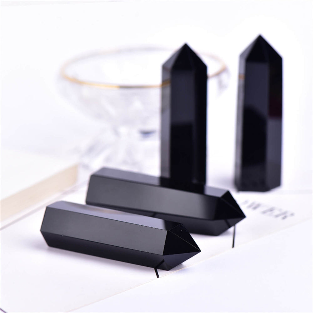 Natural black crystal