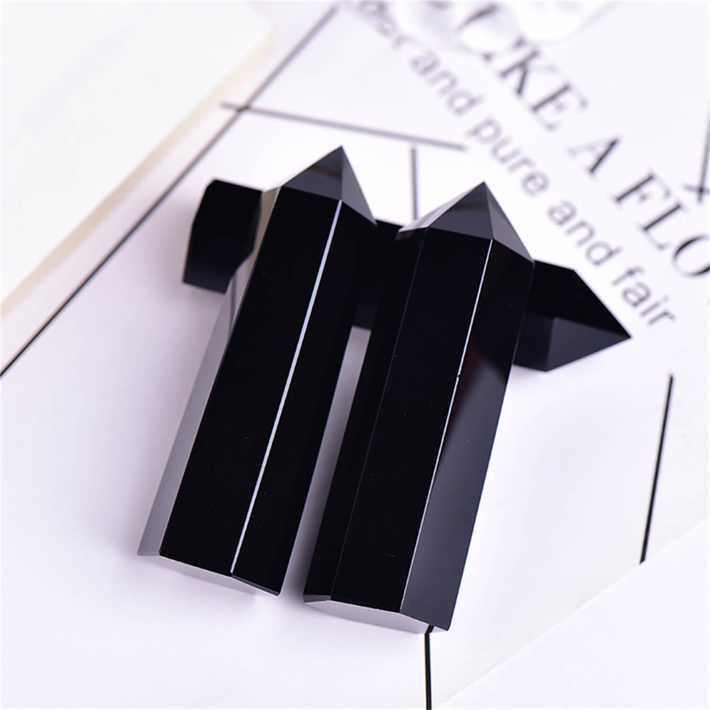 Obsidian Crystal Point