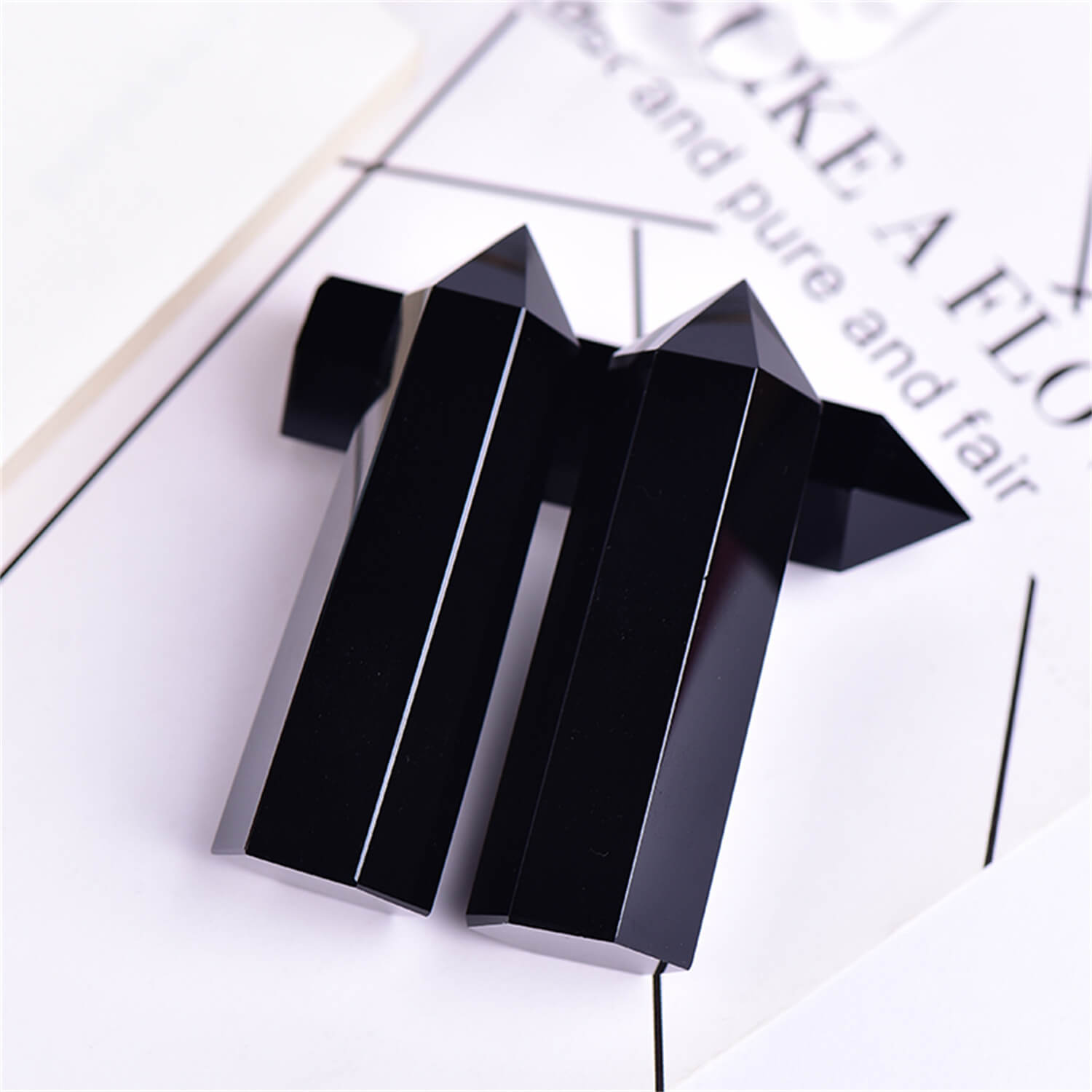Obsidian Crystal Point