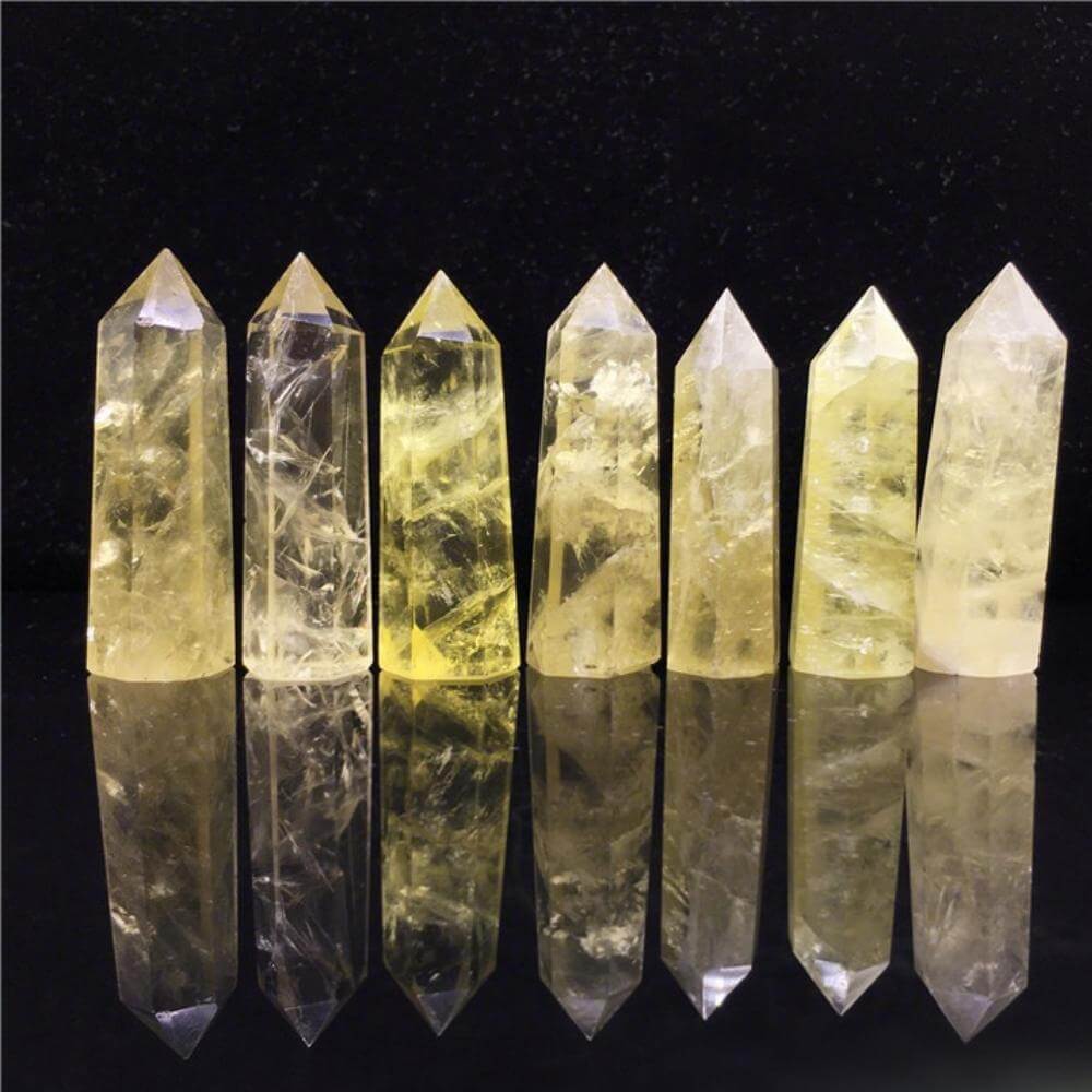 natural yellow healing crystal