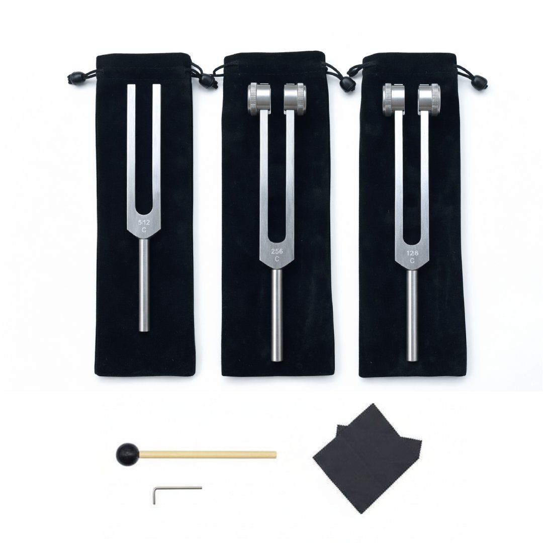 128Hz 256Hz 512Hz tuning forks set for Deep Relaxation 