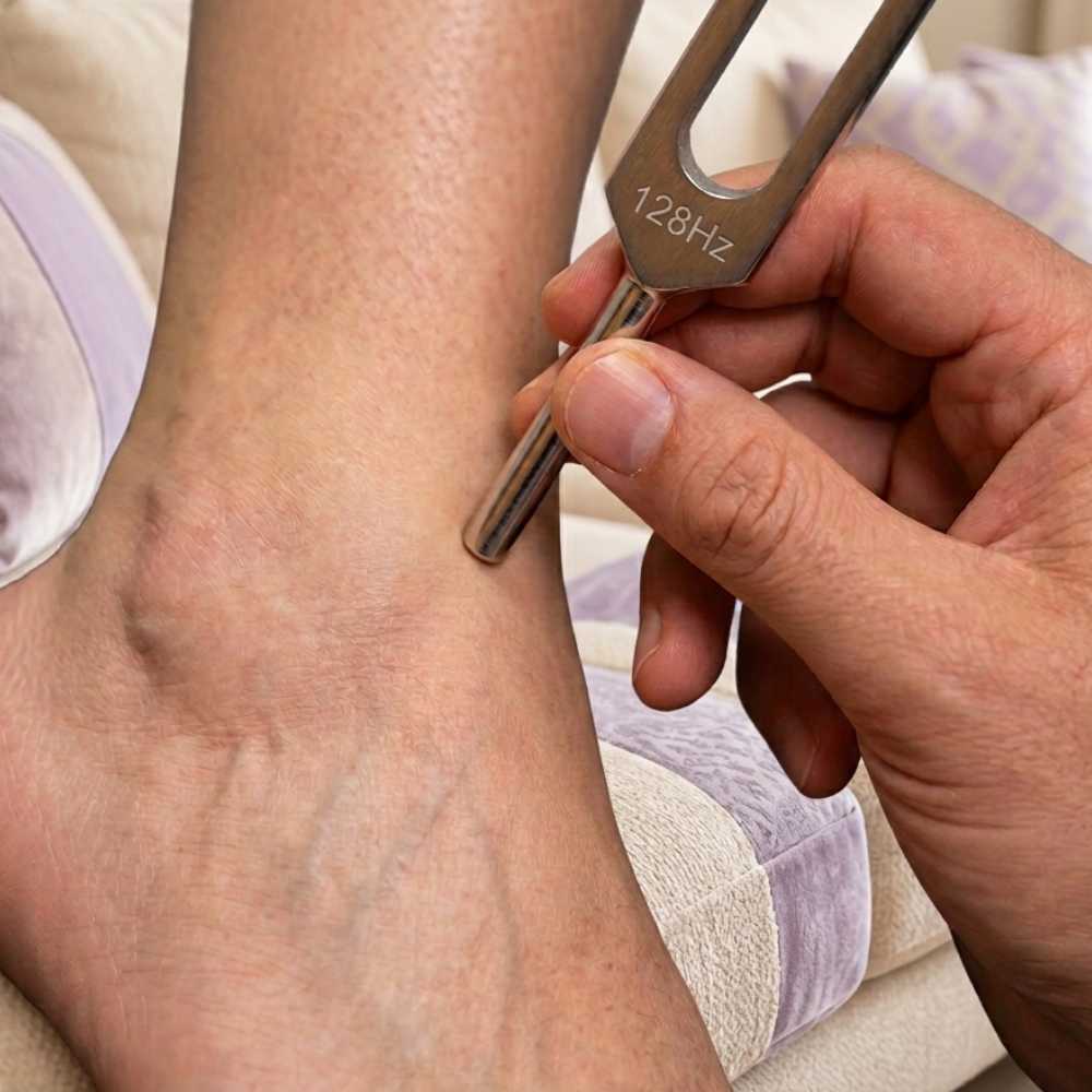 128Hz tuning fork relieves joint pain