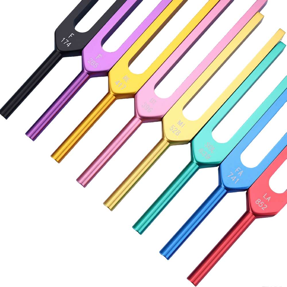 Ovivra 9 Solfeggio Tuning Fork Set — Restore Inner Peace & Harmonize Energy Ovivra
