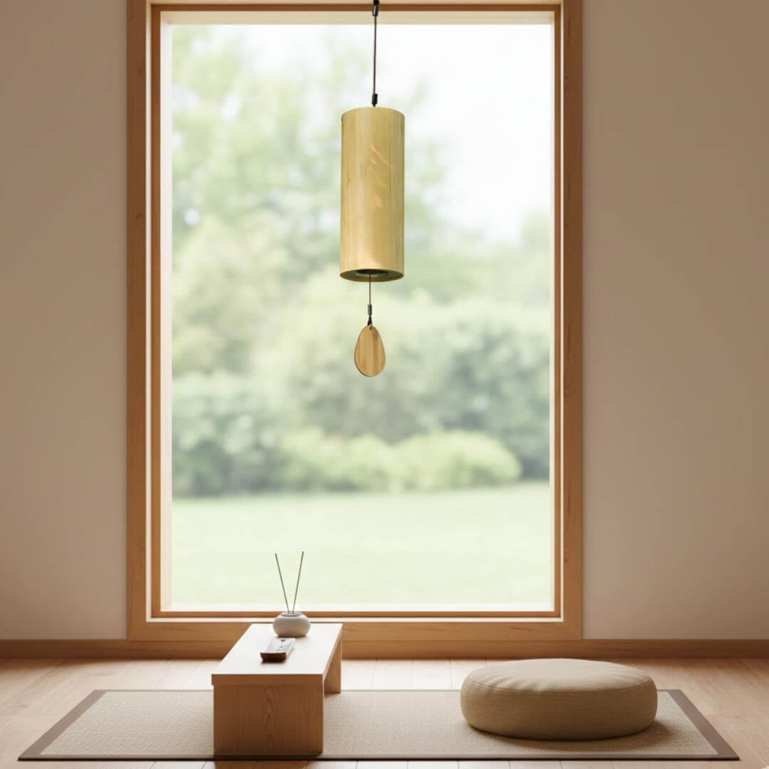 Ovivra Bamboo Wind Chime for Sound Healing & Meditation & Emotional Calm