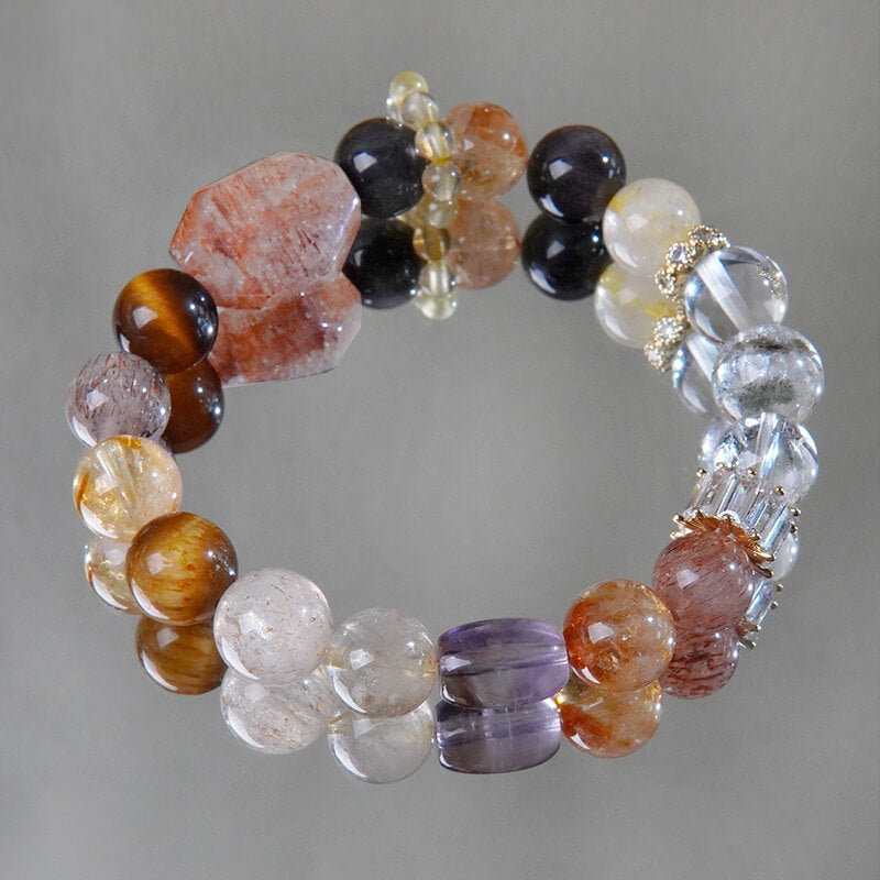 Ovivra 7 Chakra Healing Bracelet – 10mm Natural Gemstone Beads