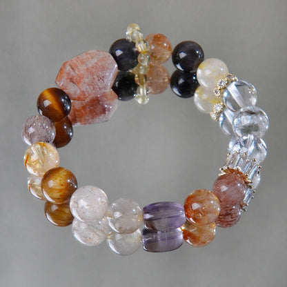 Ovivra 7 Chakra Healing Bracelet – 10mm Natural Gemstone Beads