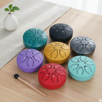 Ovivra 3" 6 Notes Steel Tongue Drum - Portable Ethereal Healing Drum