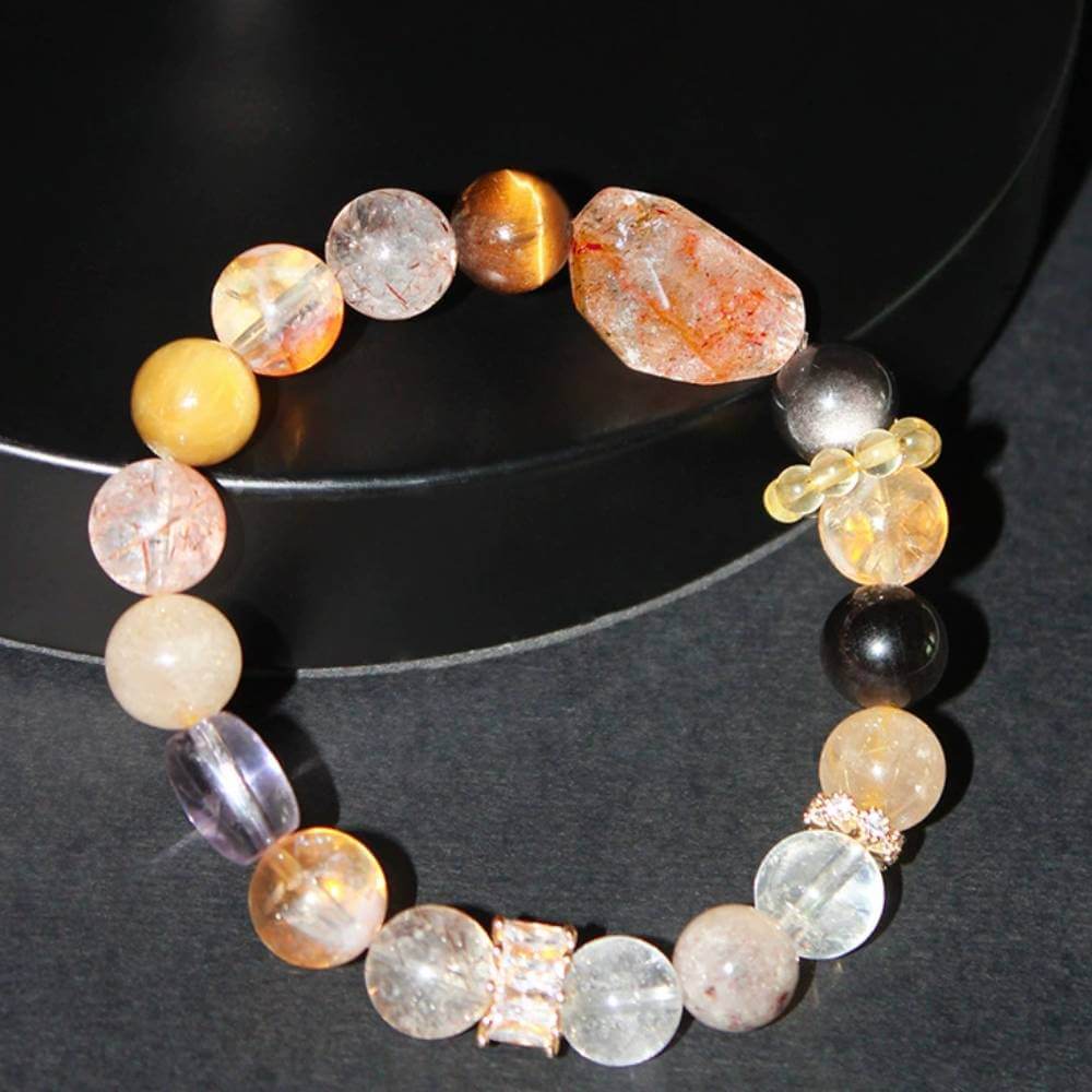 Ovivra 7 Chakra Healing Bracelet – 10mm Natural Gemstone Beads