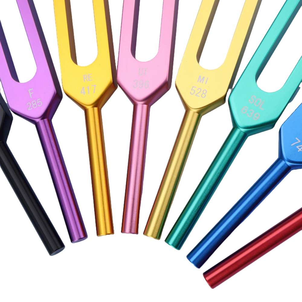 Ovivra 9 Solfeggio Tuning Fork Set — Restore Inner Peace & Harmonize Energy Ovivra