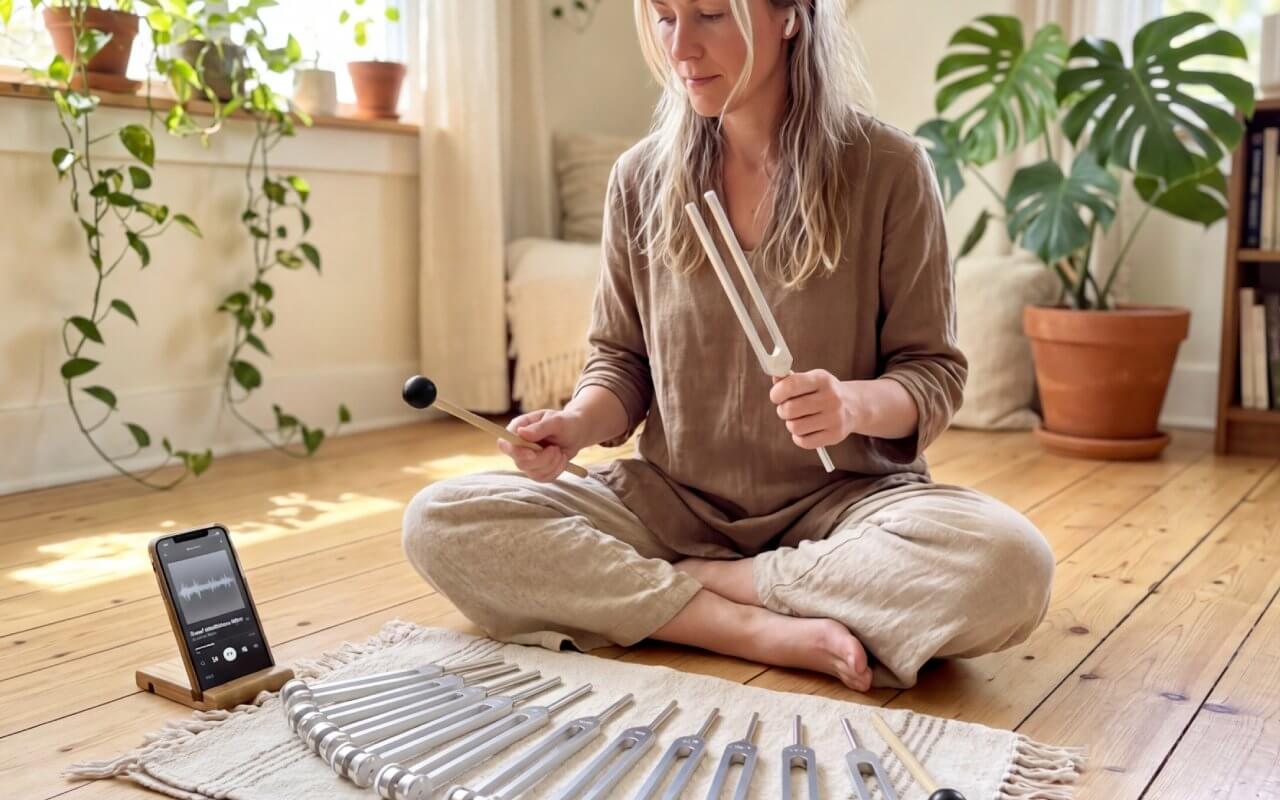 3 min sound healing vibration tuning fork for anxiety 