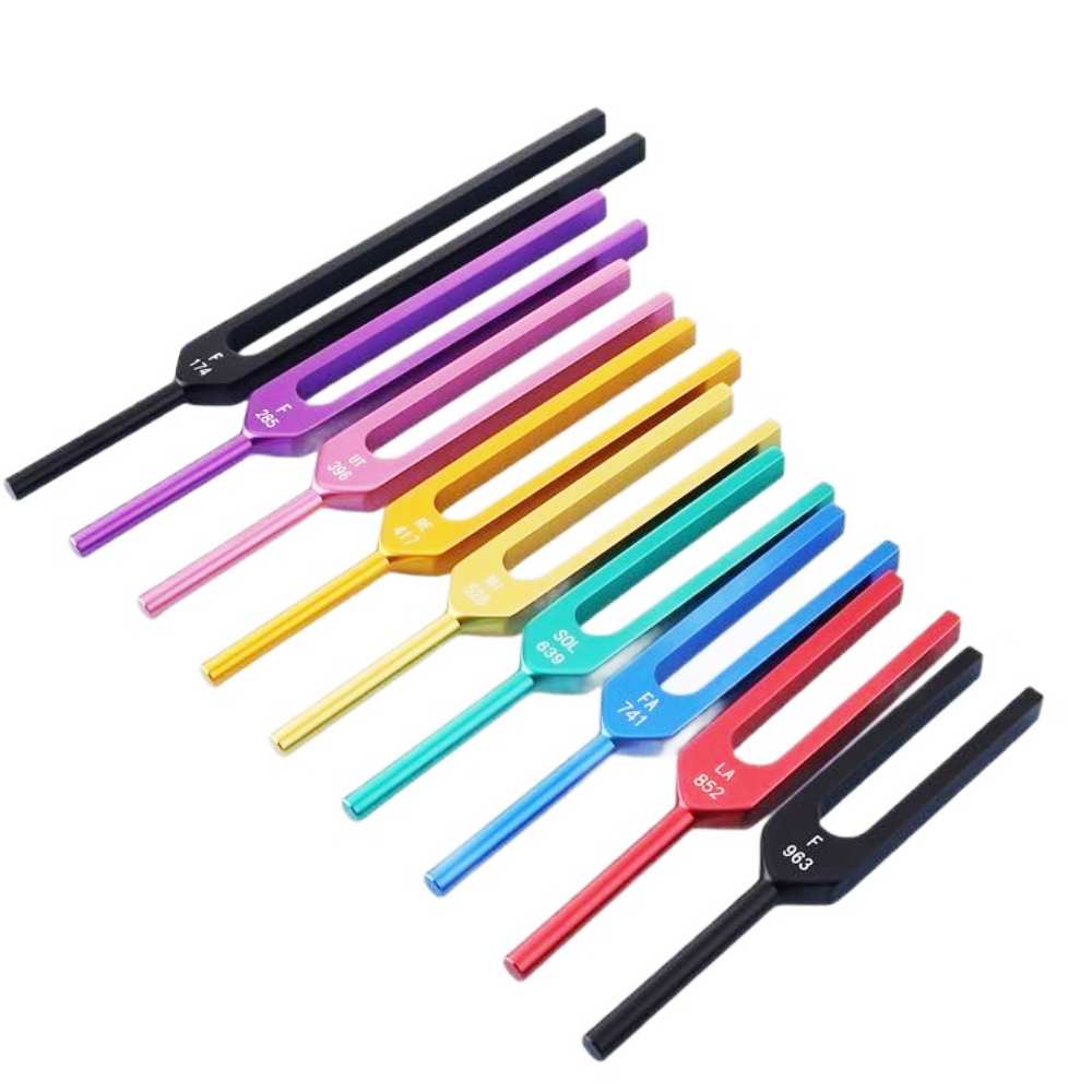 Ovivra 9 Solfeggio Tuning Fork Set — Restore Inner Peace & Harmonize Energy Ovivra