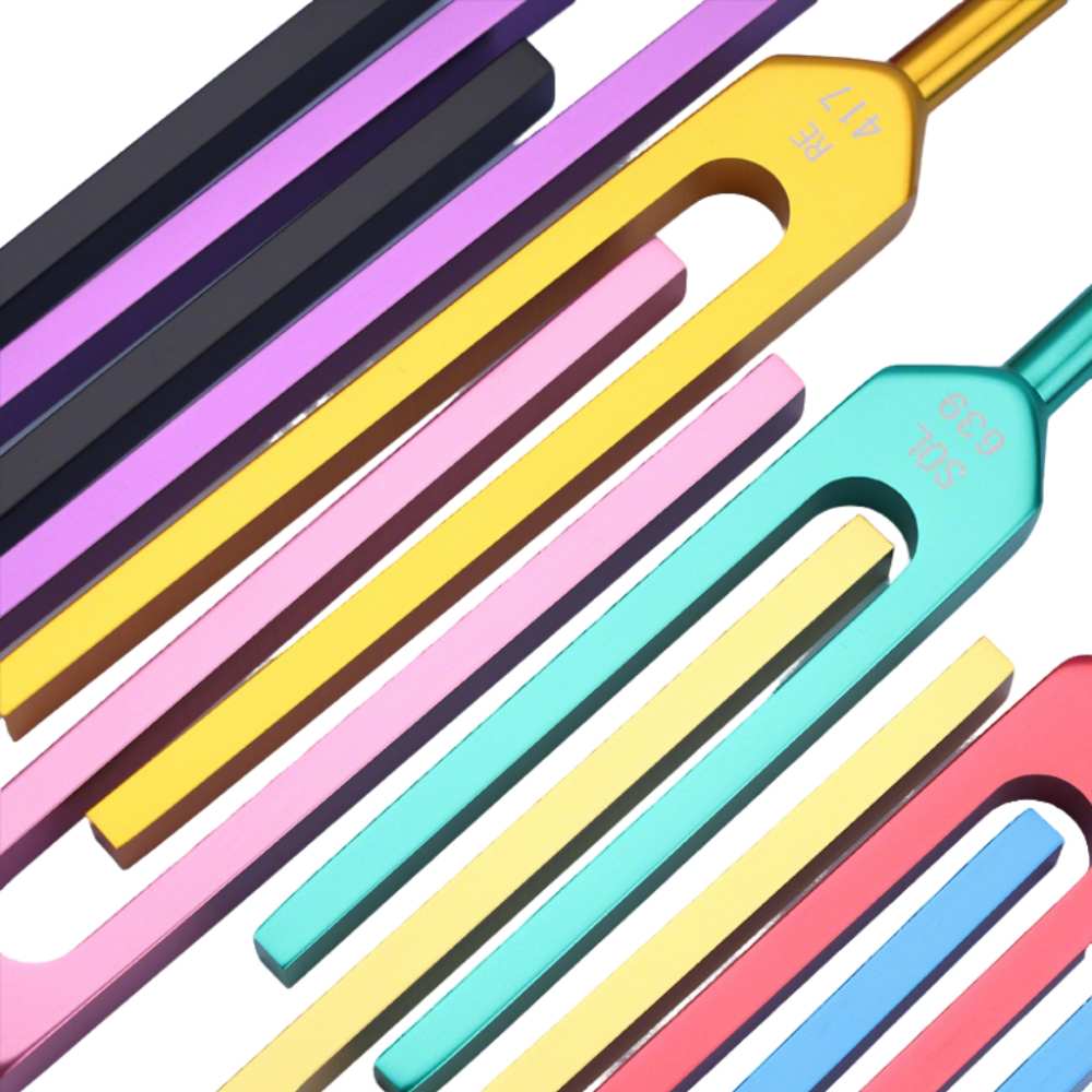 Ovivra 9 Solfeggio Tuning Fork Set — Restore Inner Peace & Harmonize Energy Ovivra