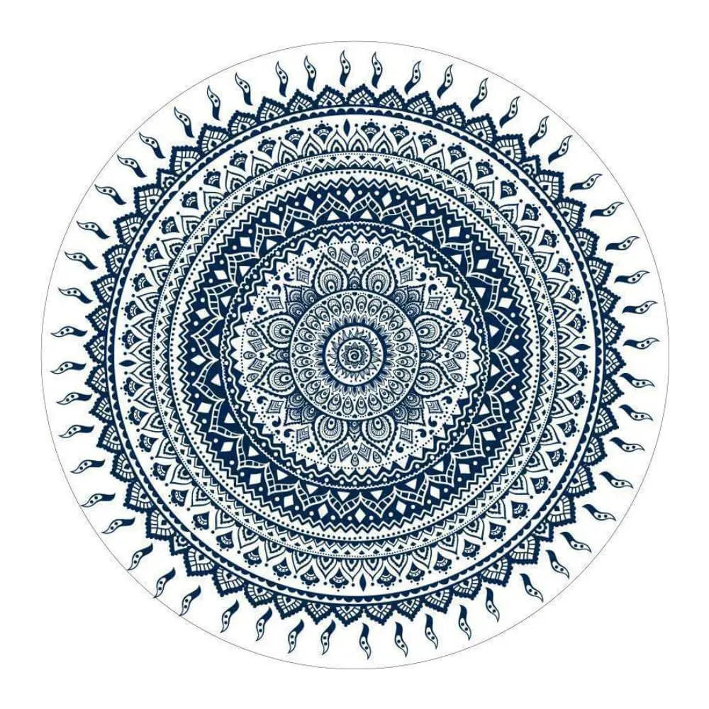 Boho floor meditation rug