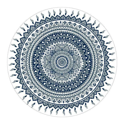 Boho floor meditation rug