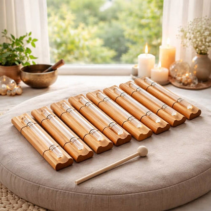 Crystal Bar Chime Set for relaxation