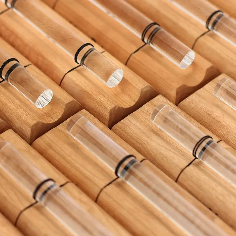 Crystal energy bar chime used for meditation