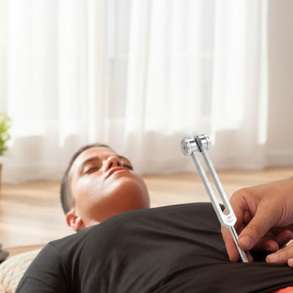 Om vibration tuning fork for heart chakra balancing
