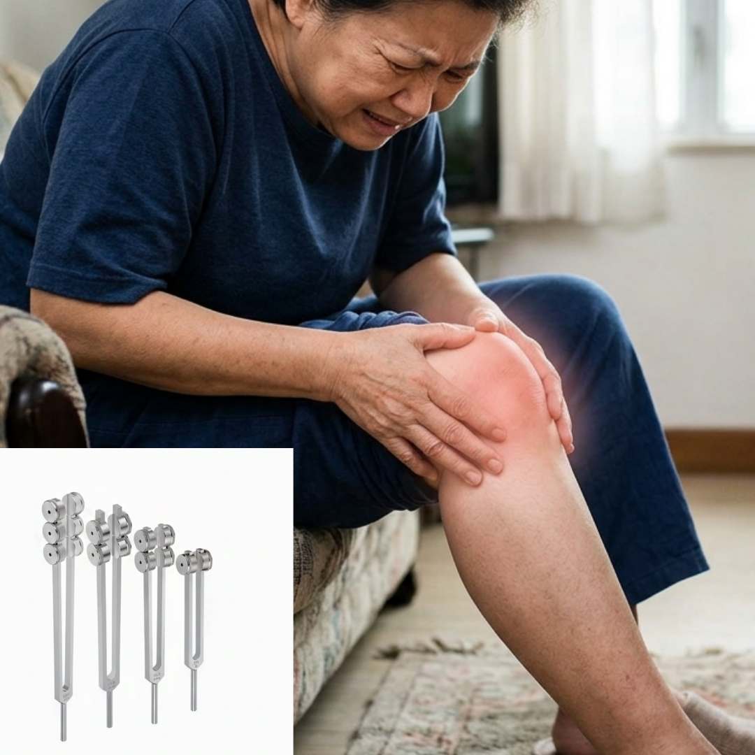 Otto tuning fork set for knee pain