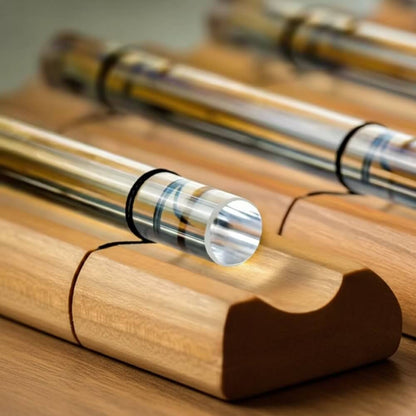 Sound healing chime creating calming frequencies for stress