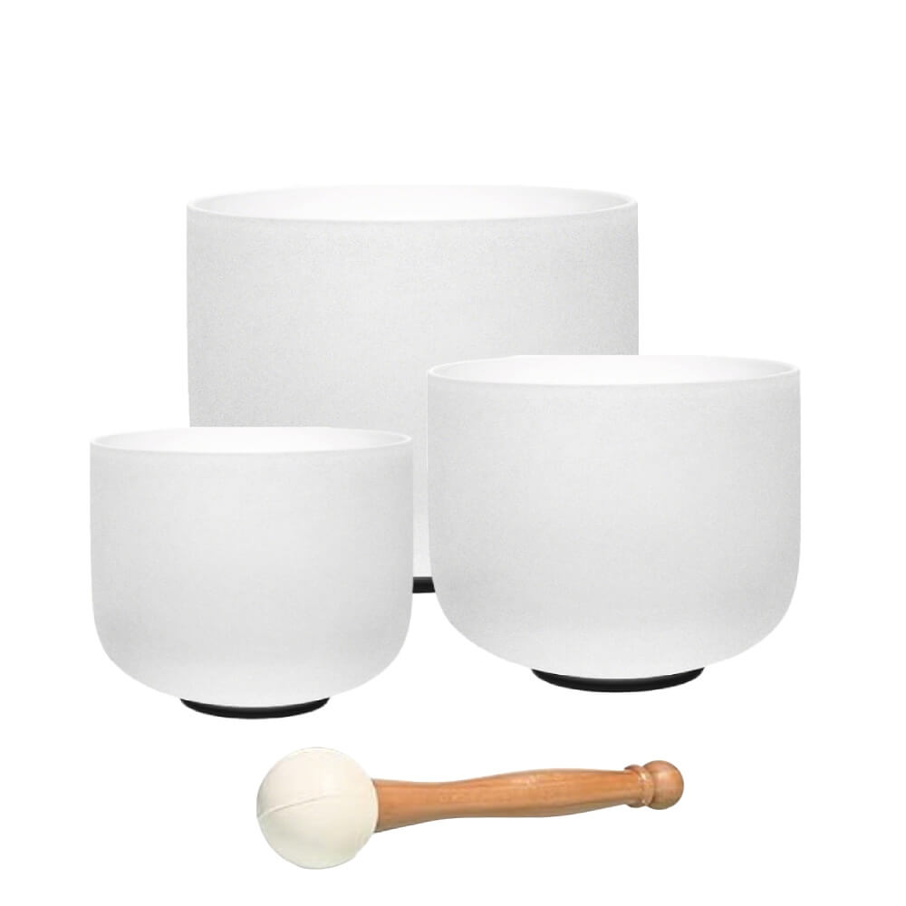 Quartz Singing Bowl Set 6 8 10 inch