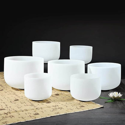 Root to Crown Chakra Quartz Singing Bowls