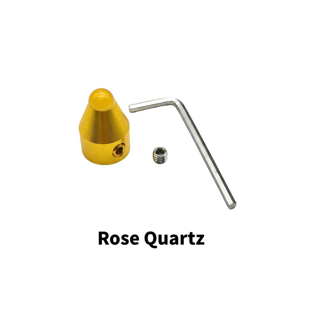 Rose Quartz tuning fork base