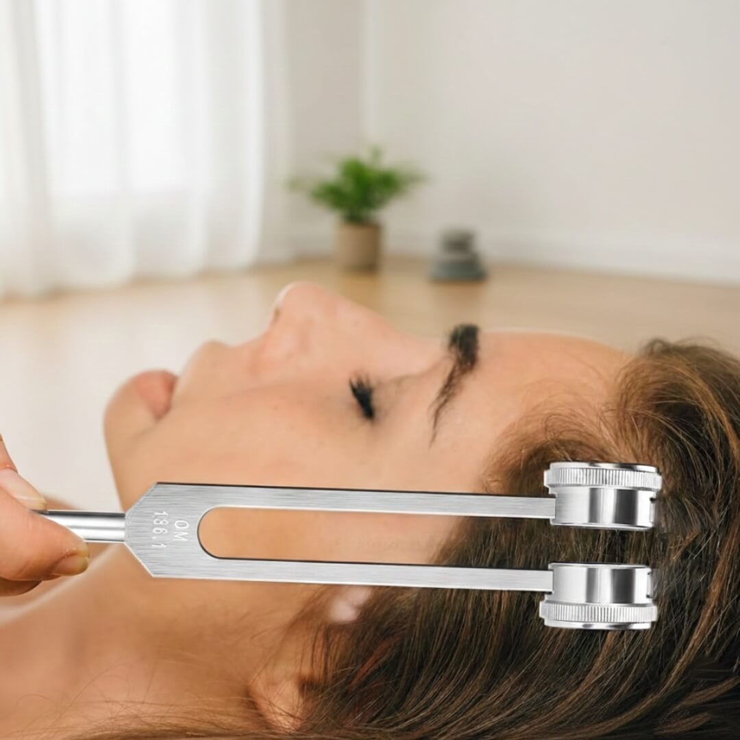 Weighted Om 136.1 Hz tuning fork