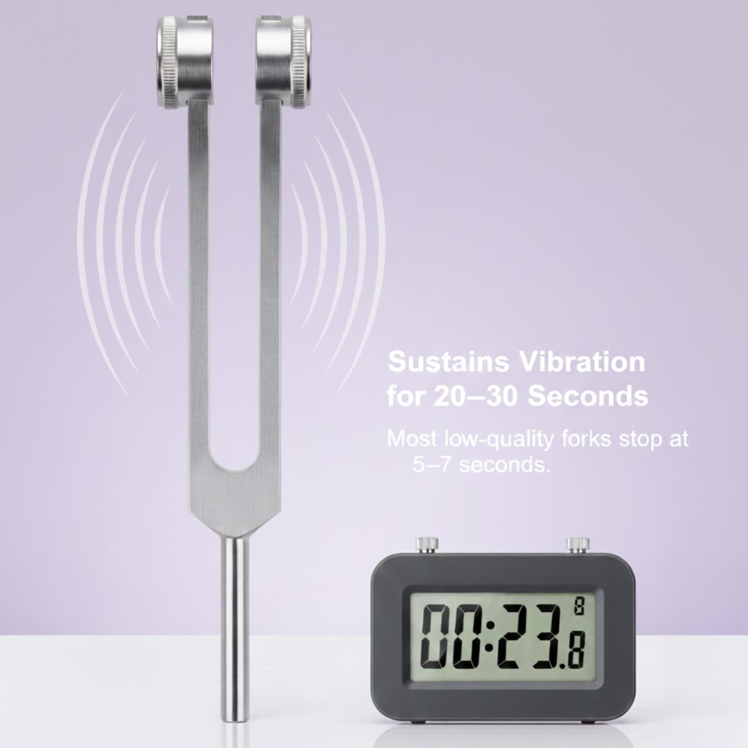 Sustains Vibration for ovivra tuning fork