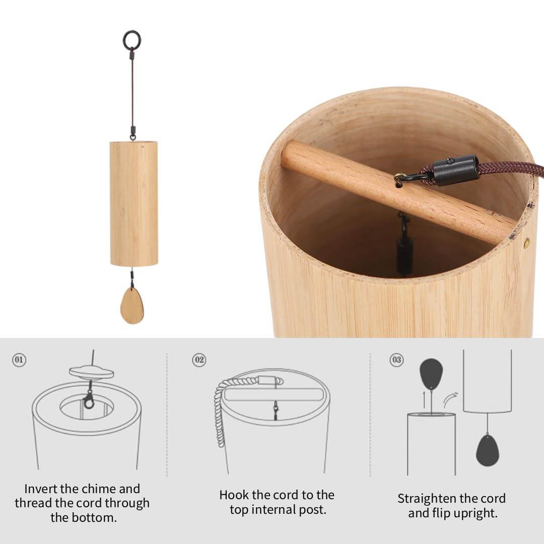 The pendulum and internal cord of the wind chime