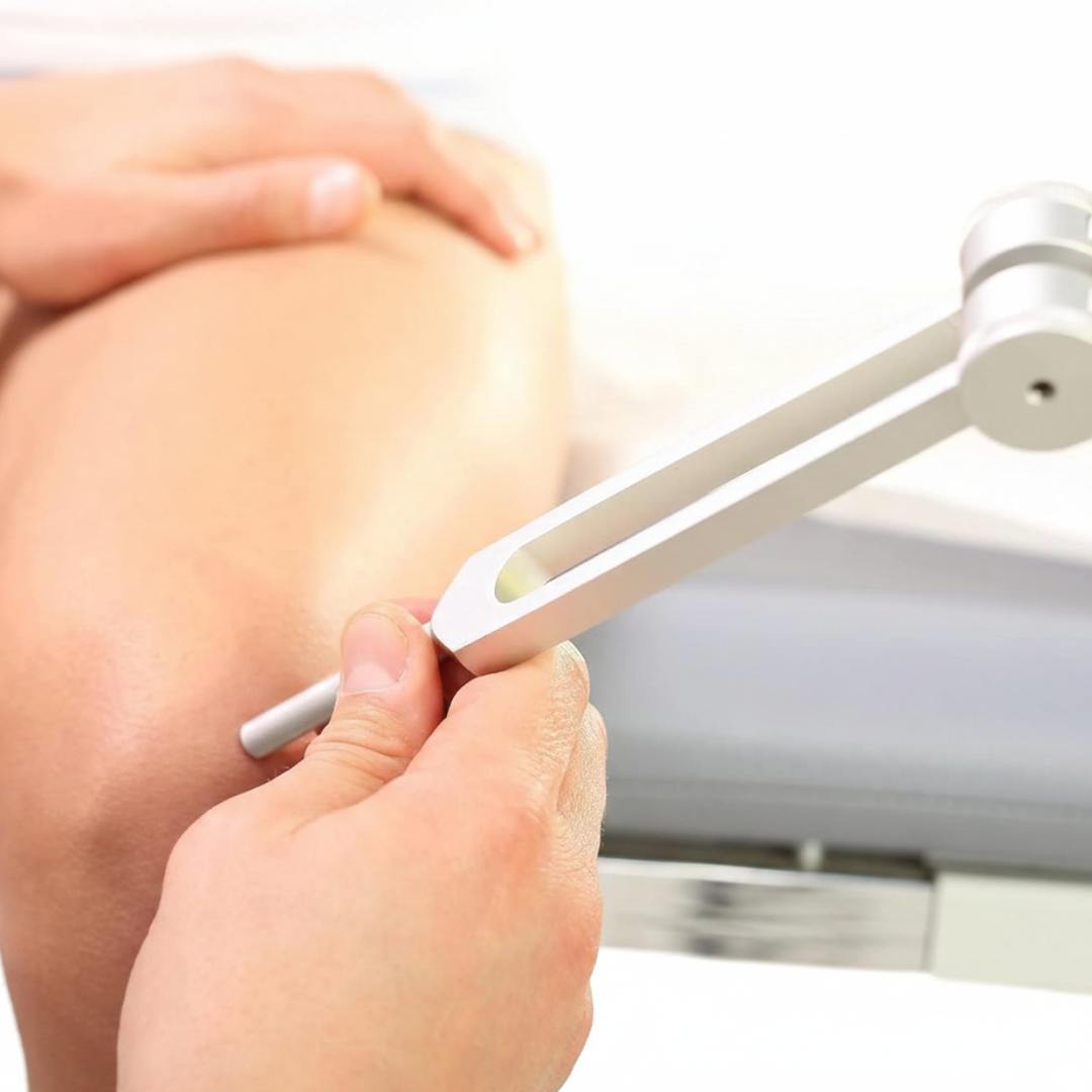 Use otto 128Hz tuning fork for keen pain at home