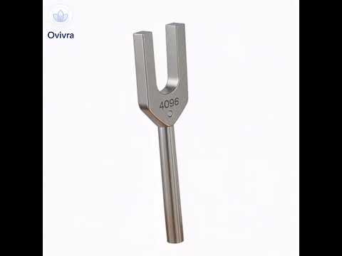 Ovivra High Frequency Angel Tuning Fork 4096Hz Crystal Tuner for Energy Clearing and Mental Focus