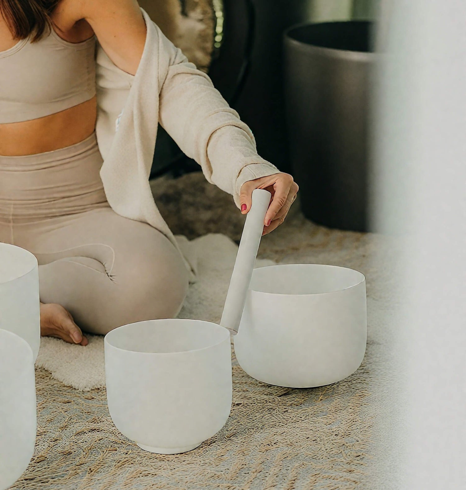 singing bowls crystal for Meditation