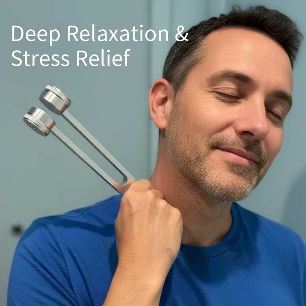 Ovivra 128 Hz, 136.1 Hz, 256 Hz & 384 Hz Tuning Fork Set – Sound Healing & Chakra Balancing Kit ovivra