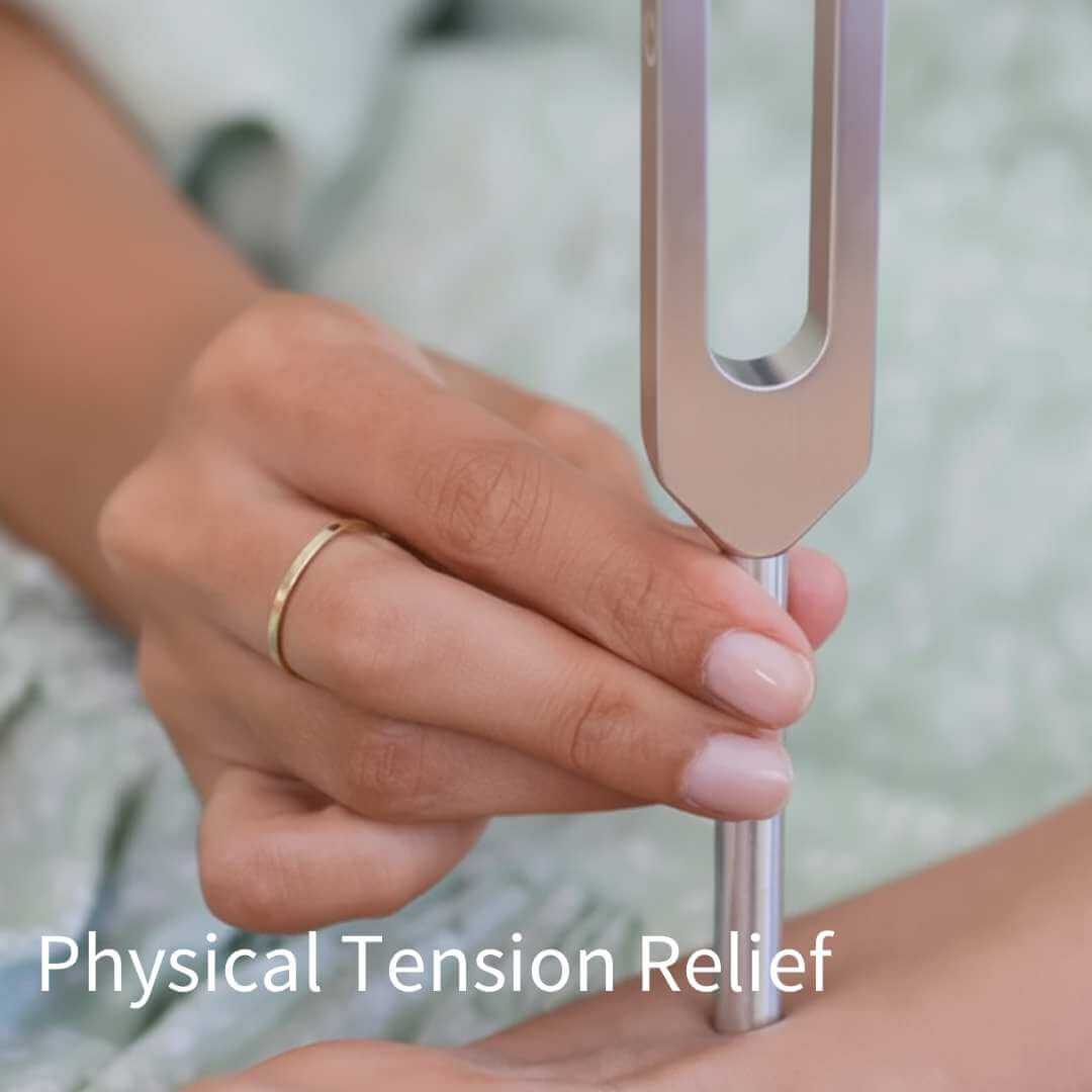 Tuning fork for relief