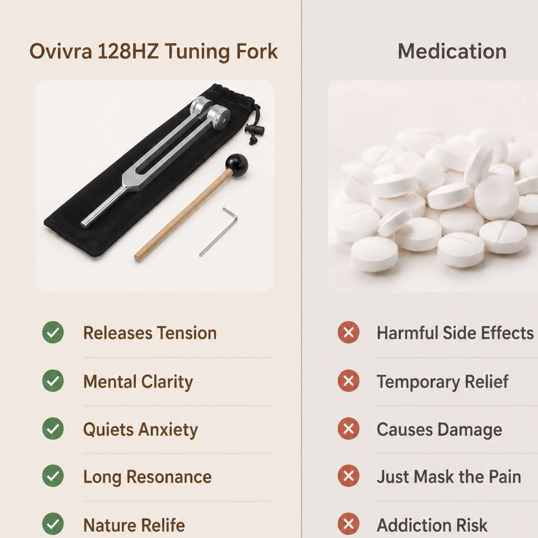  weighted 128hz tuning fork for nature relief