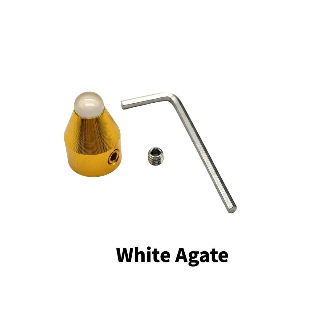 white agate tuning fork base